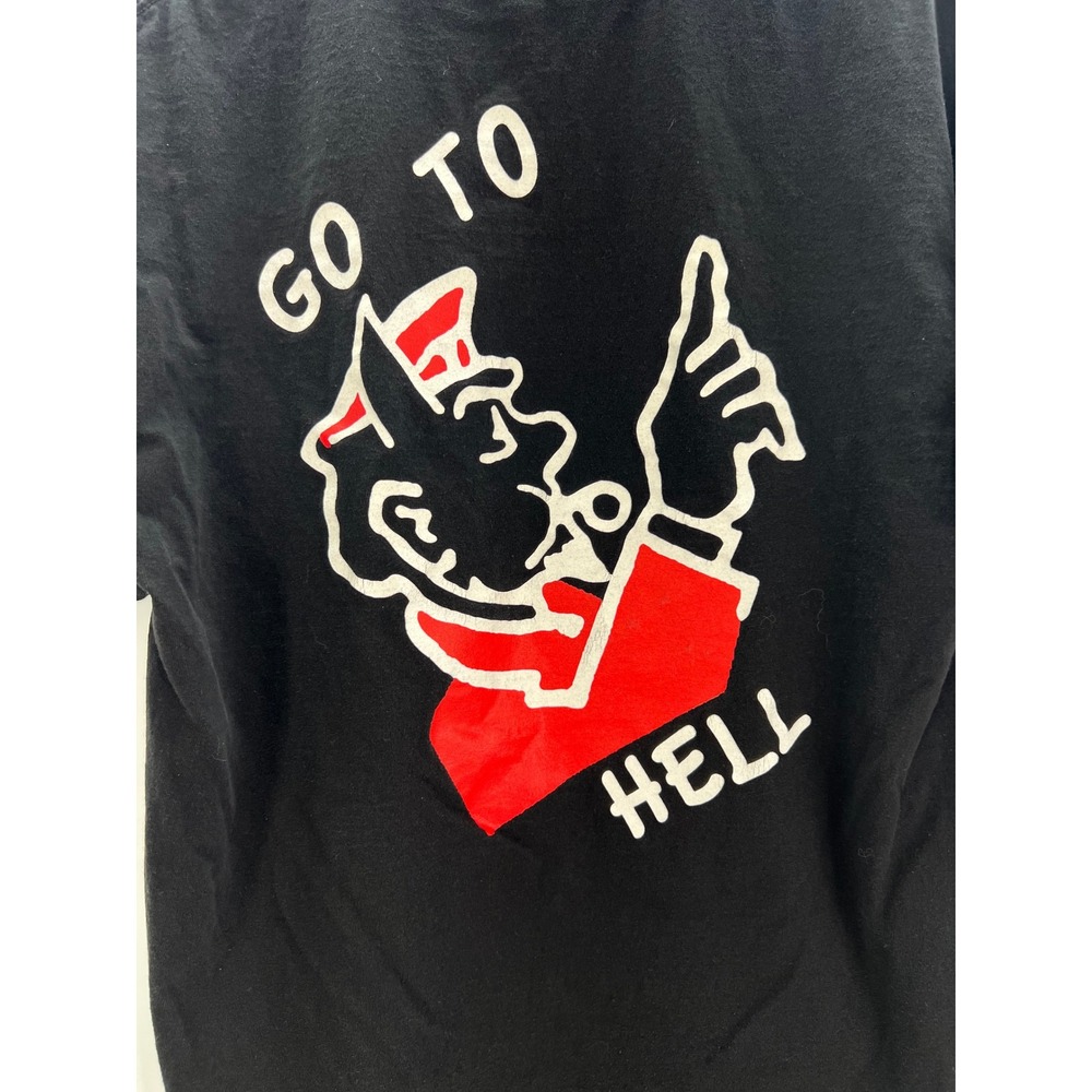 Superrradical‎ Mens Go To Hell Graphic T-Shirt Black Large Streetwear Style - Picture 7 of 9